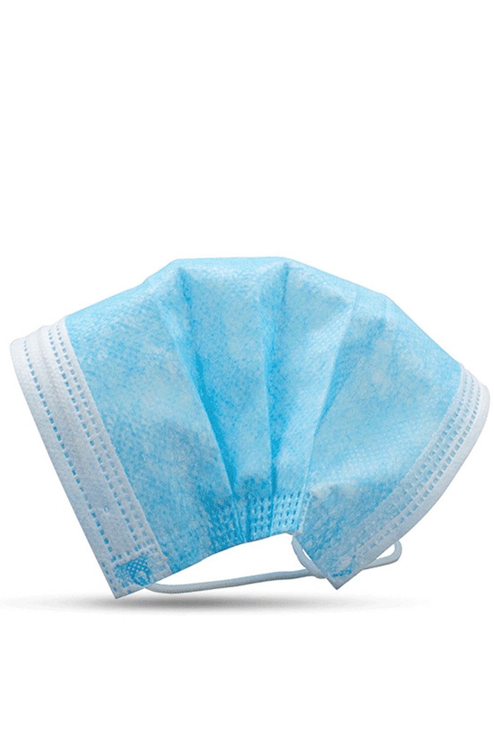 100 Pcs Disposable Face Masks with Elastic Ear Loop 3 Ply for Blocking Dust Air Pollution Protection