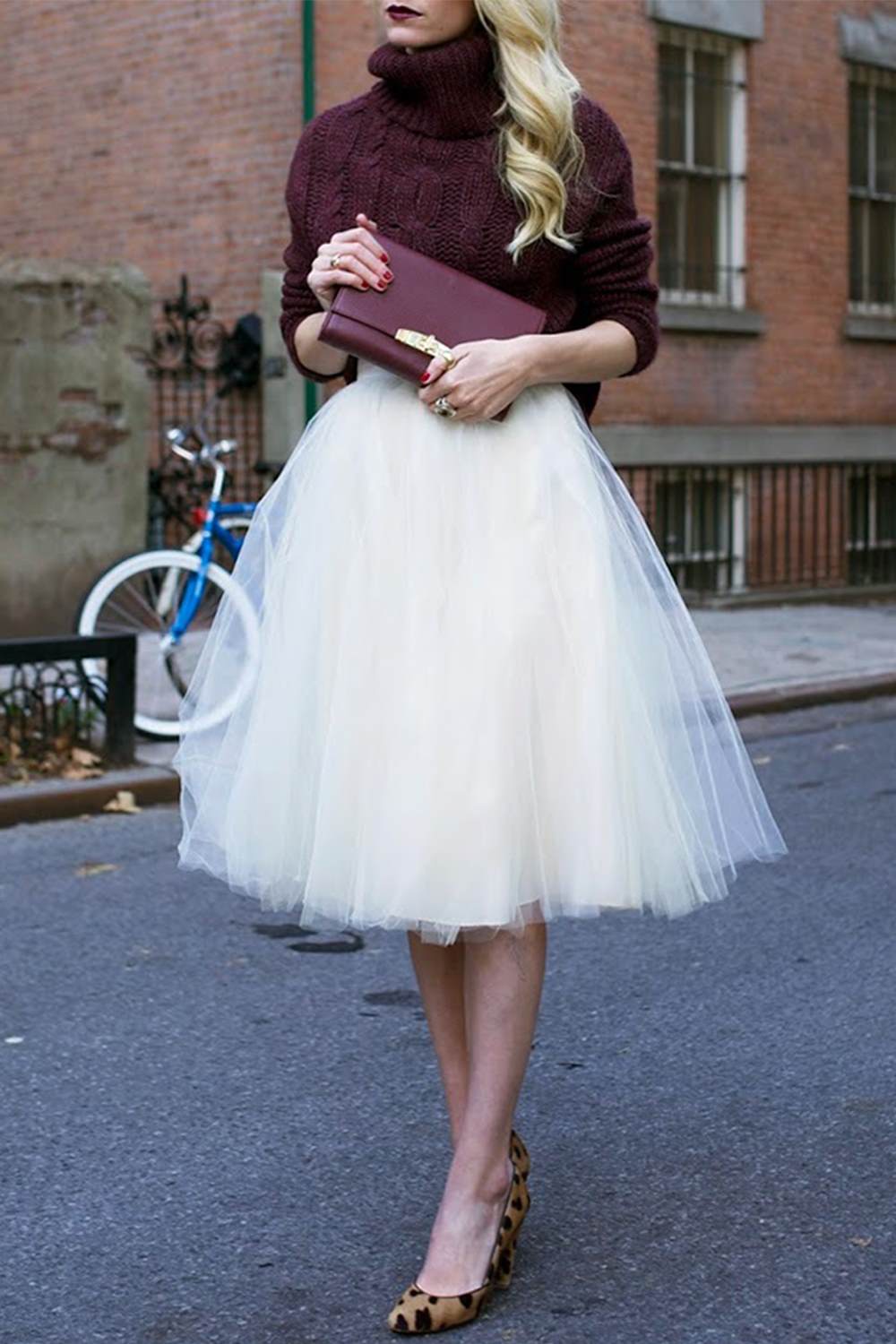 Iyasson Women's A Line Knee Length Tutu Tulle Prom Party Skirt