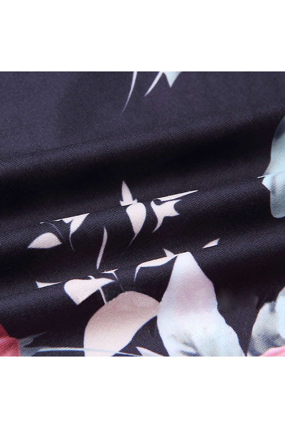 Iyasson High Waist Floral Print Drawstring Wide Leg Pants