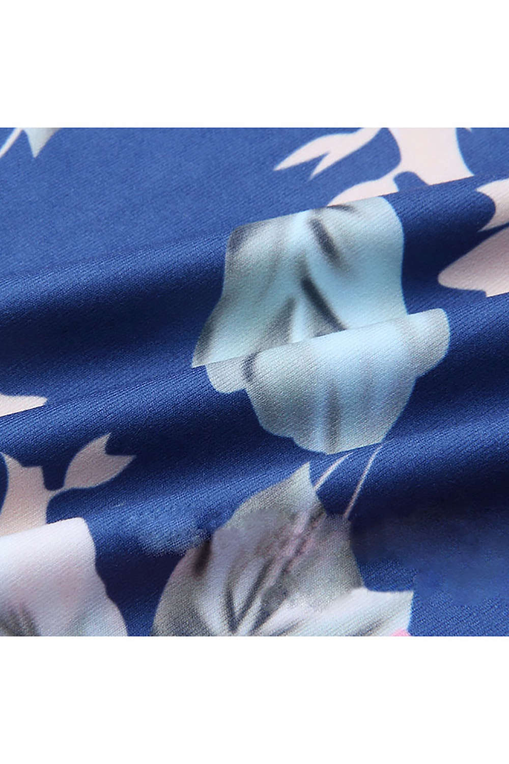 Iyasson High Waist Floral Print Drawstring Wide Leg Pants