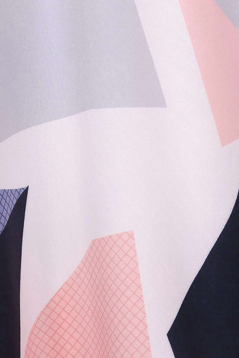 Iyasson Geometric Printed V Neck Blouse