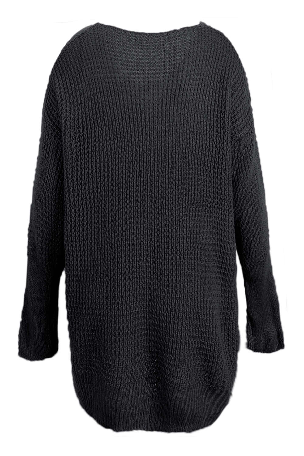 Iyasson Women Oversized V Neck Jumper