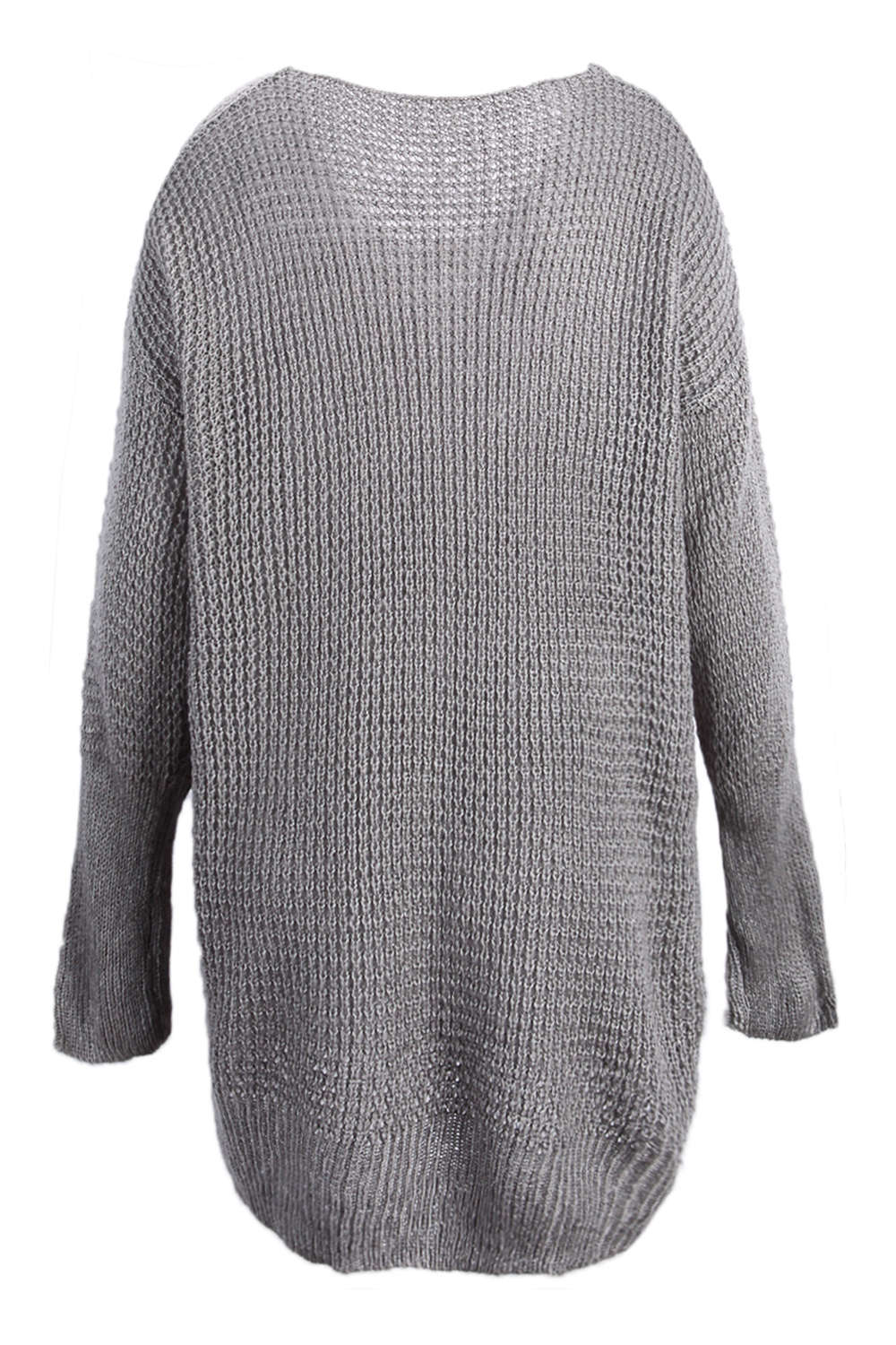 Iyasson Women Oversized V Neck Jumper