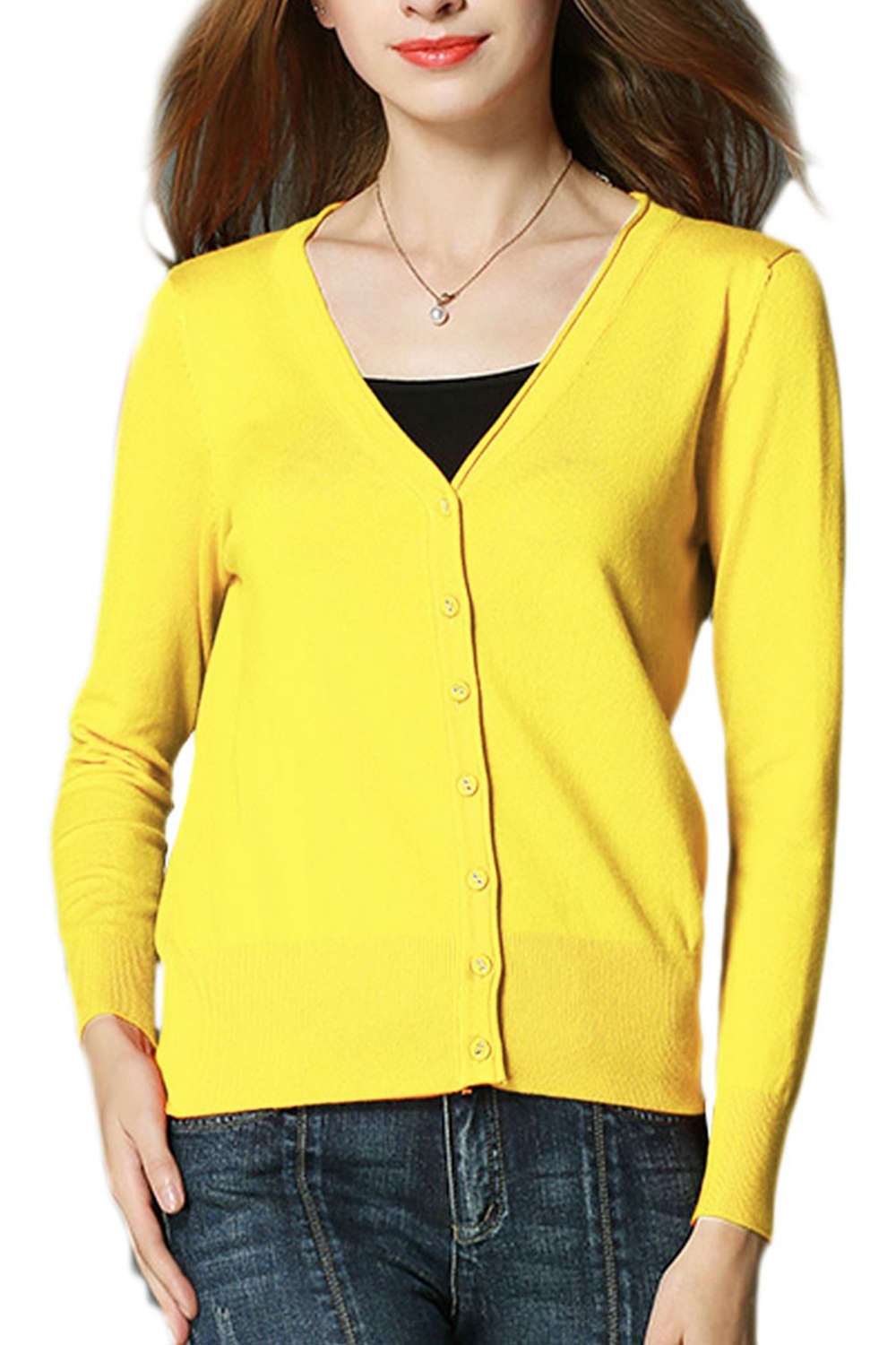 Iyasson Women Cardigan In Fine Knit