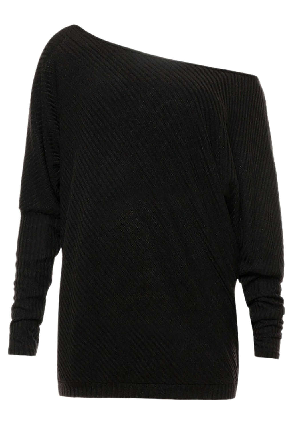 Iyasson Off Shoulder Batwing Sleeve Jumper