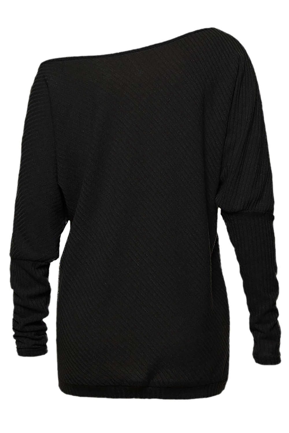 Iyasson Off Shoulder Batwing Sleeve Jumper