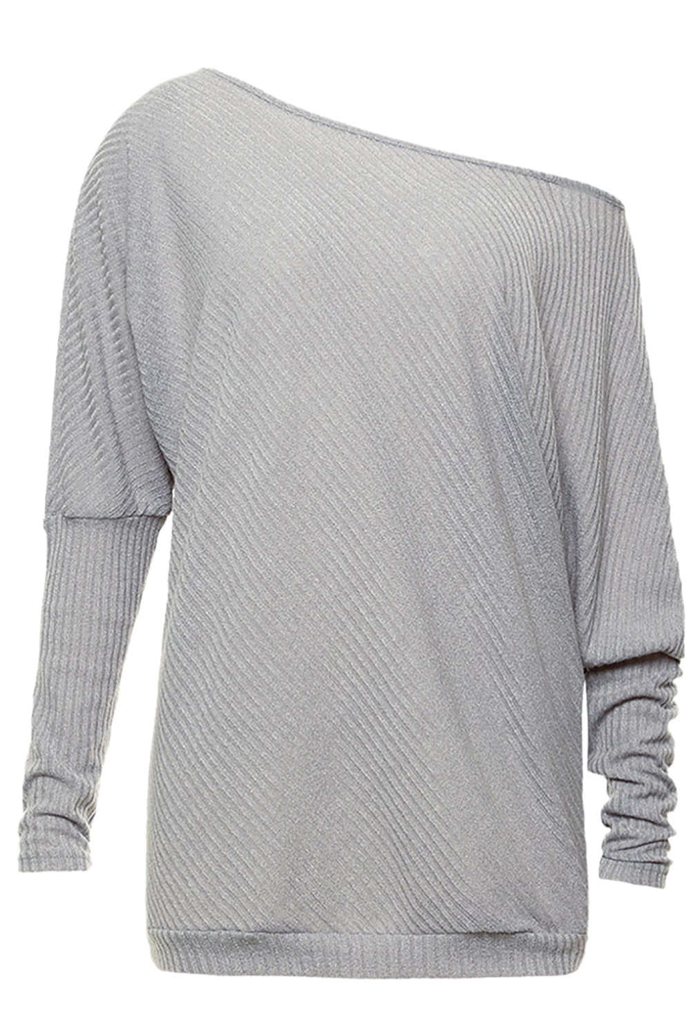 Iyasson Off Shoulder Batwing Sleeve Jumper