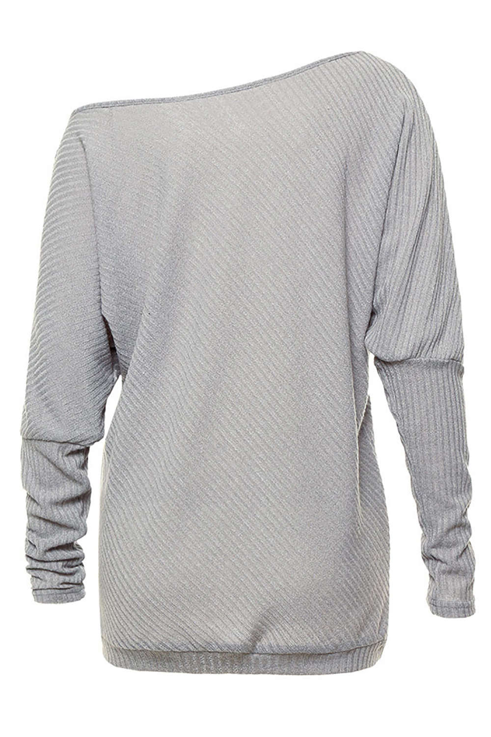 Iyasson Off Shoulder Batwing Sleeve Jumper