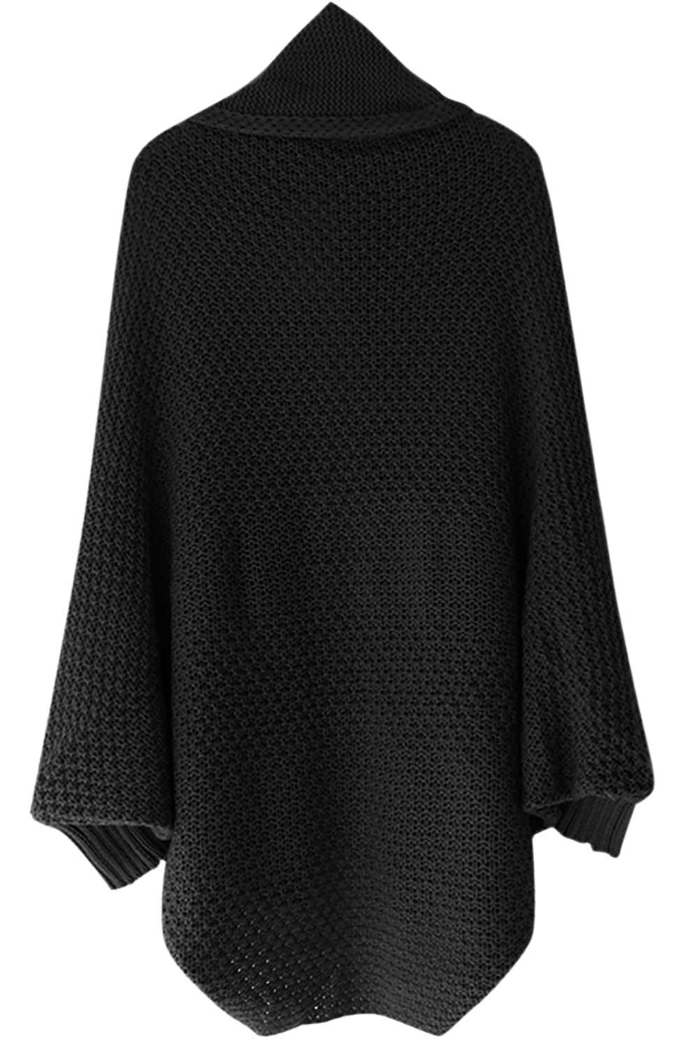 Iyasson Chunky Rib Batwing Sleeve Cardigan