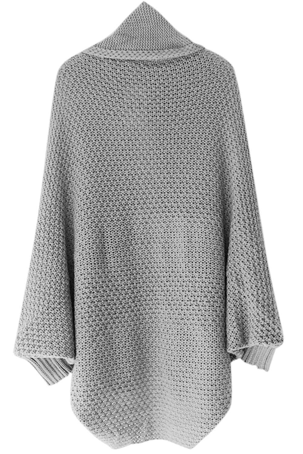 Iyasson Chunky Rib Batwing Sleeve Cardigan