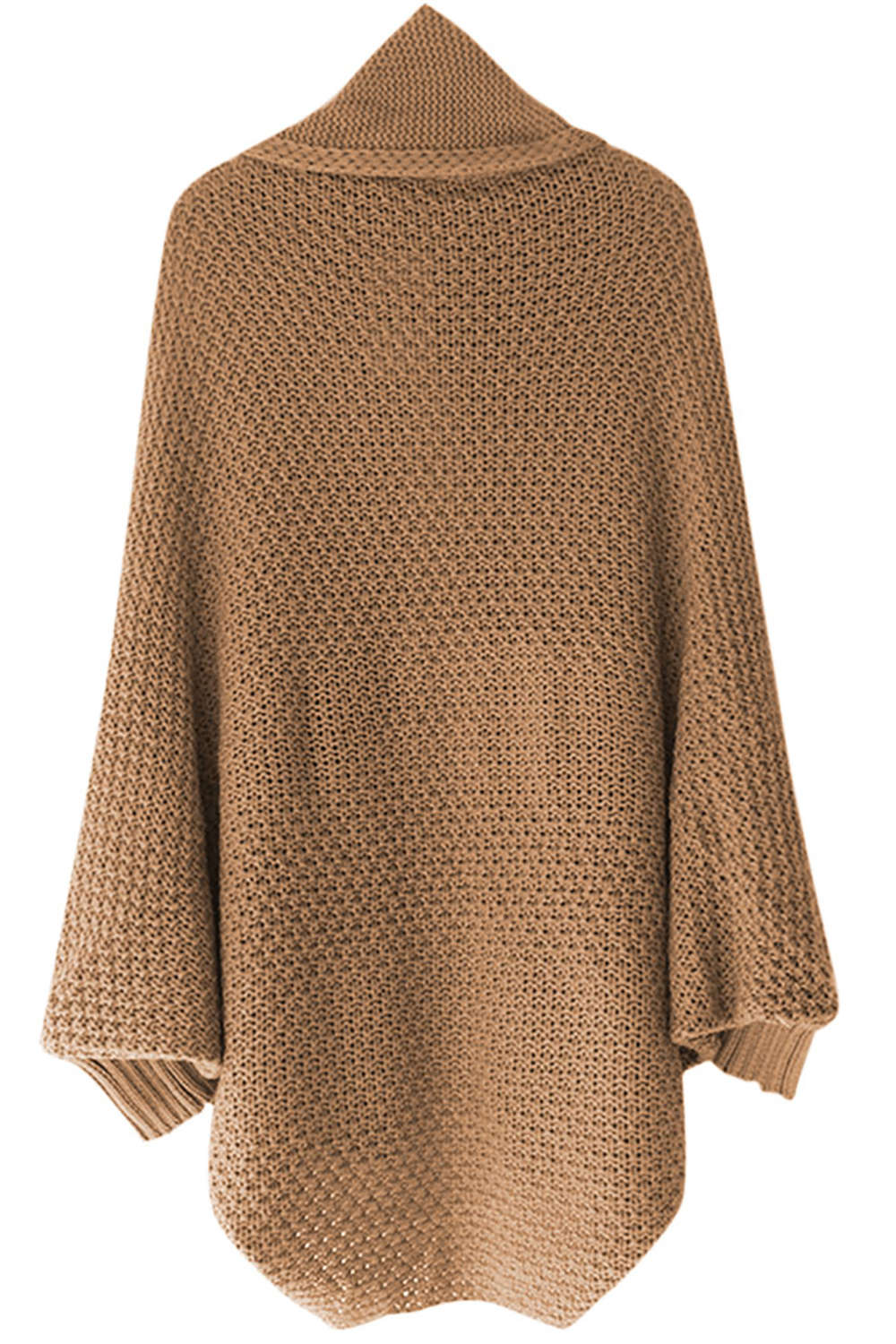 Iyasson Chunky Rib Batwing Sleeve Cardigan