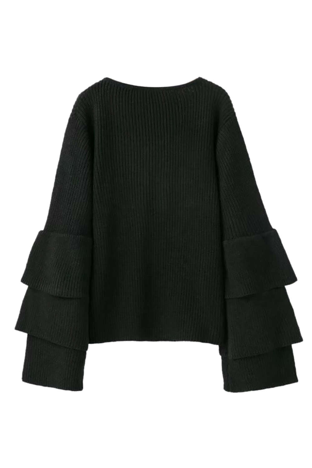 Iyasson Only Ruffle Layered Sleeve Jumper