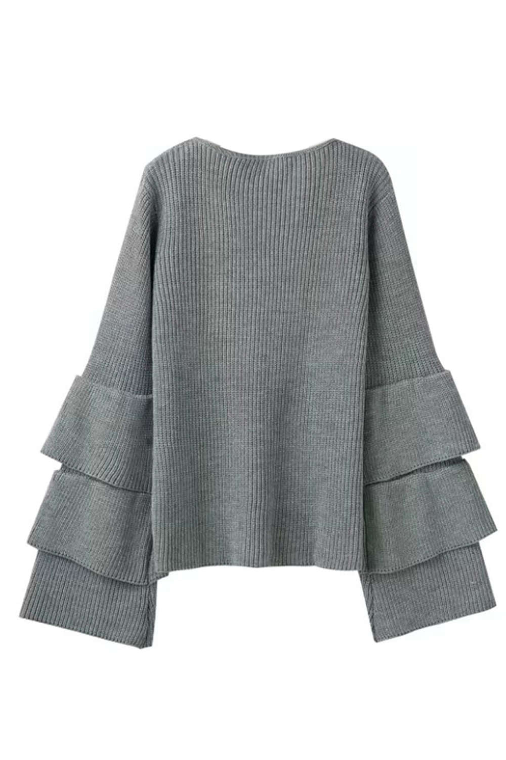 Iyasson Only Ruffle Layered Sleeve Jumper