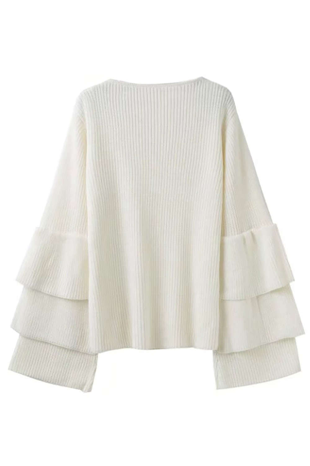 Iyasson Only Ruffle Layered Sleeve Jumper