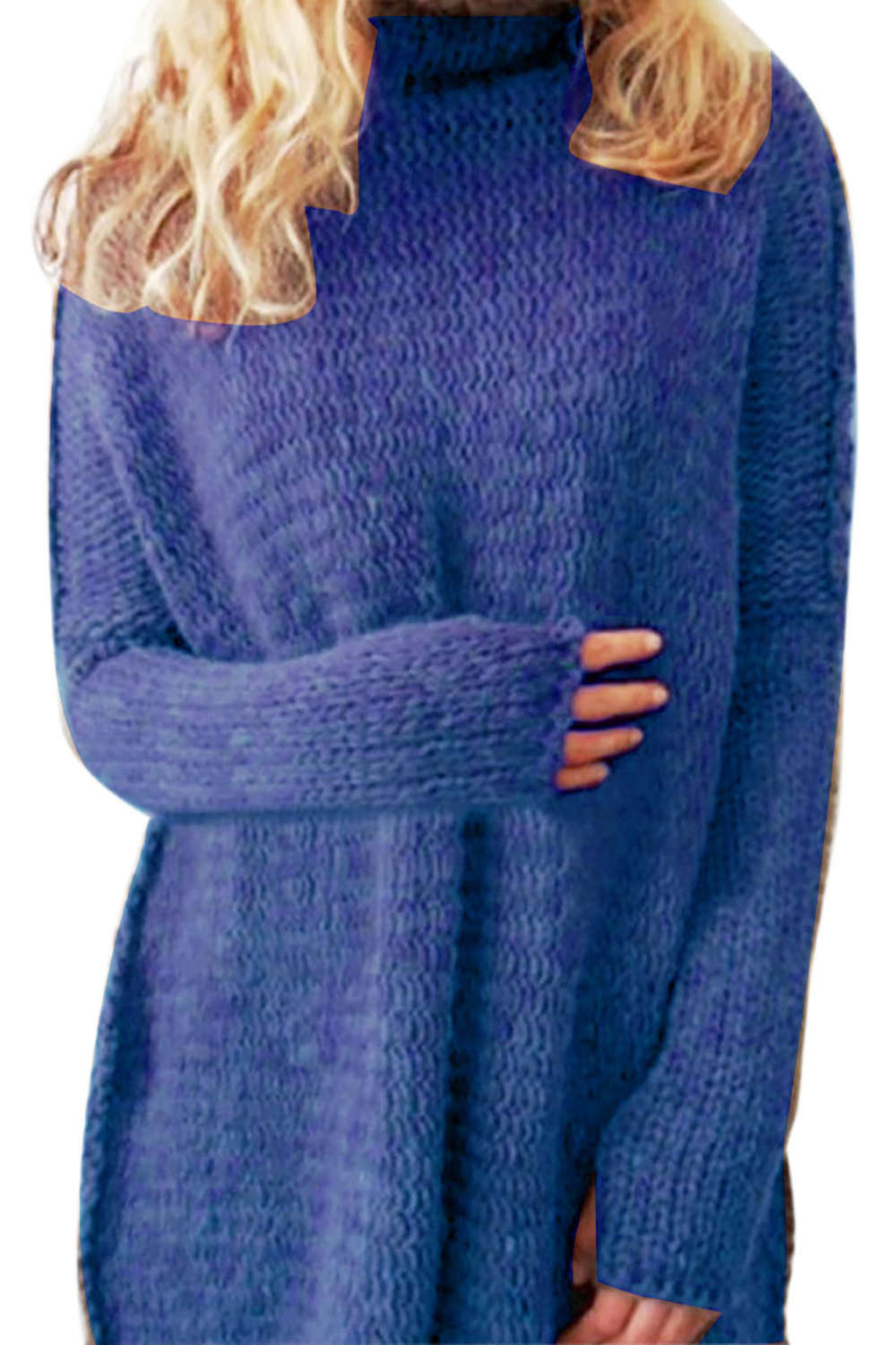 Iyasson Oversized High Neck Jumper
