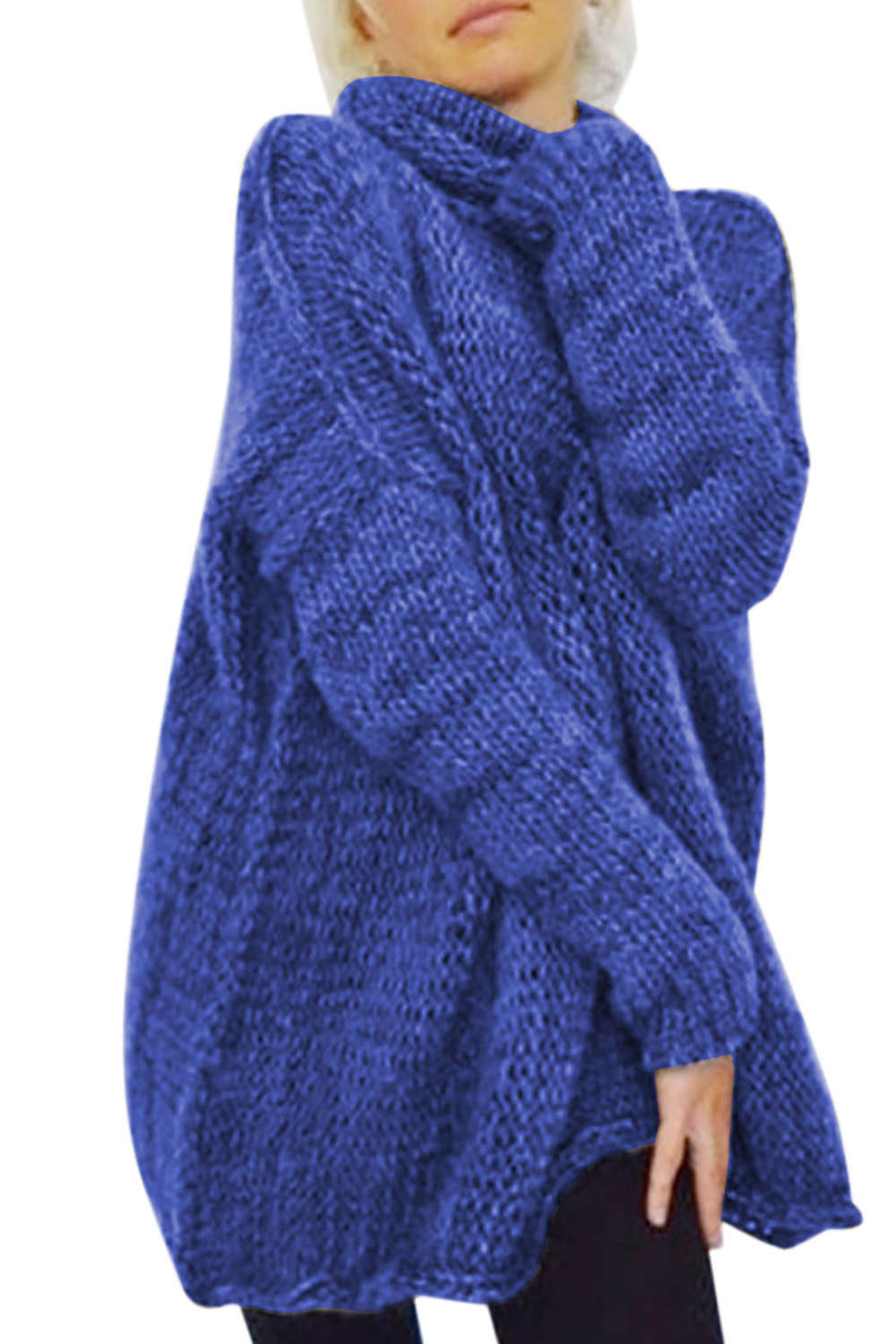 Iyasson Oversized High Neck Jumper