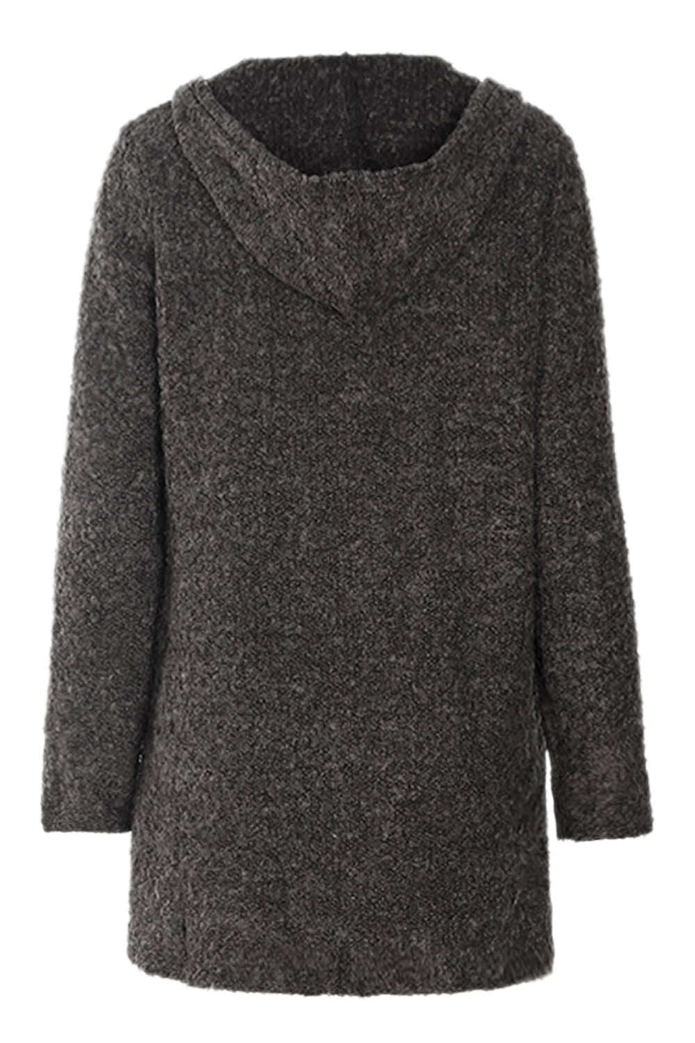 Iyasson Hooded Chunky Loop Knit Cardigan