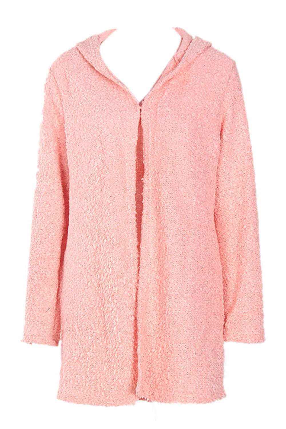 Iyasson Hooded Chunky Loop Knit Cardigan
