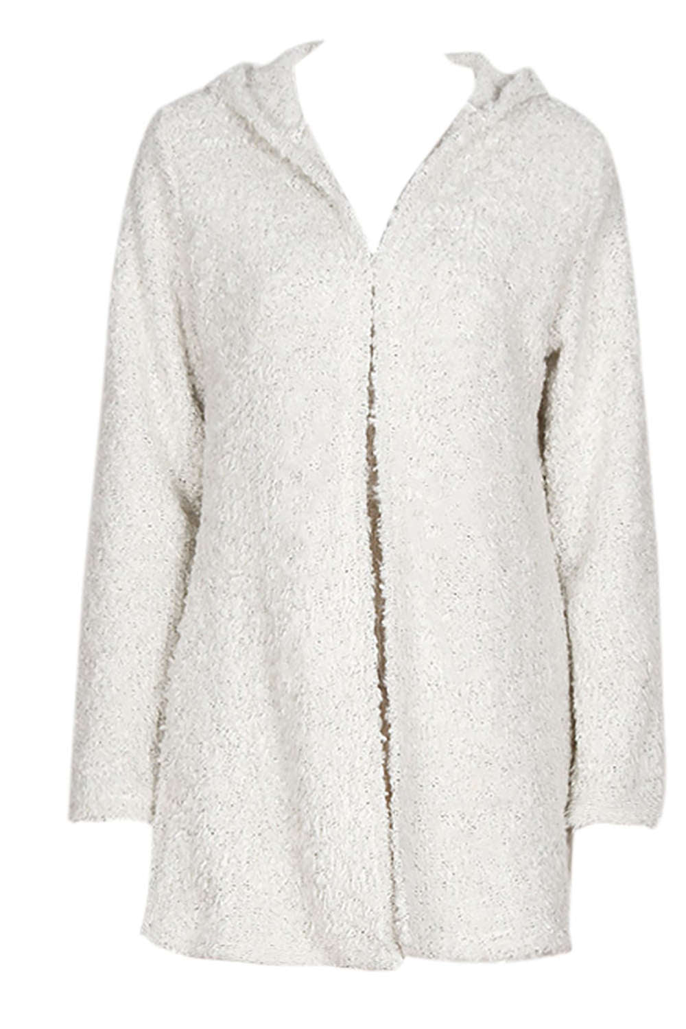 Iyasson Hooded Chunky Loop Knit Cardigan