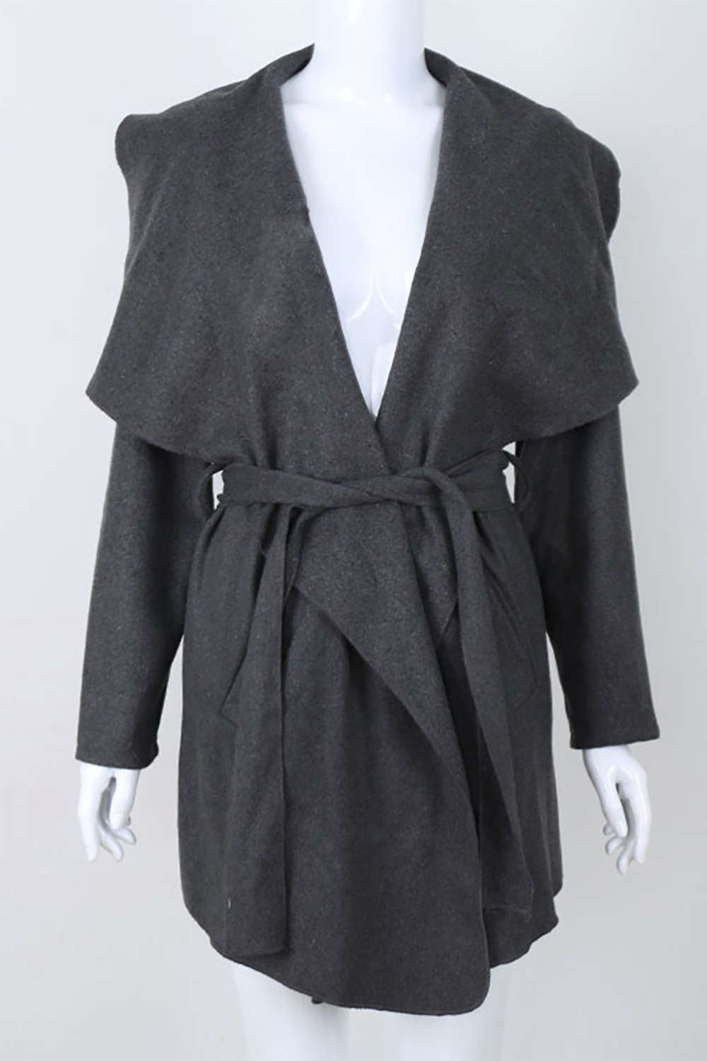 Iyasson Women's Belted Wrap Coat