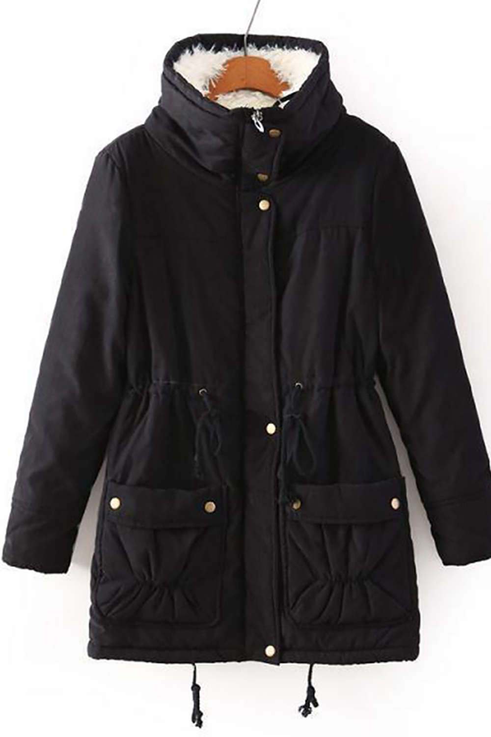 Iyasson Winter Thick Warm Lamb Wool Jacket Coat