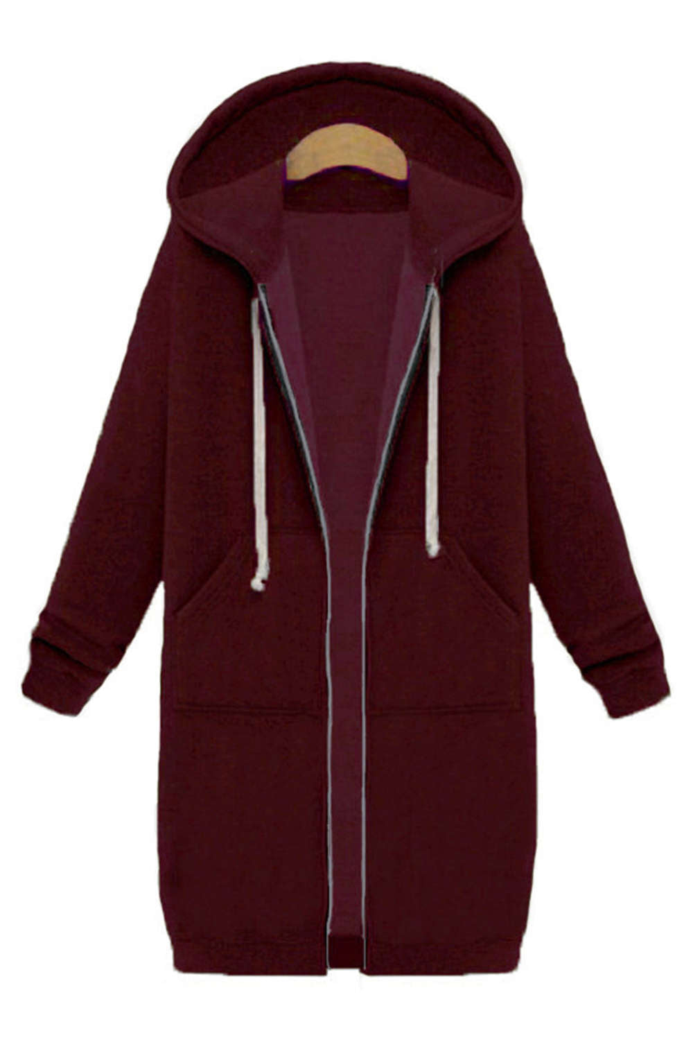 Iyasson Zipper Long Coat