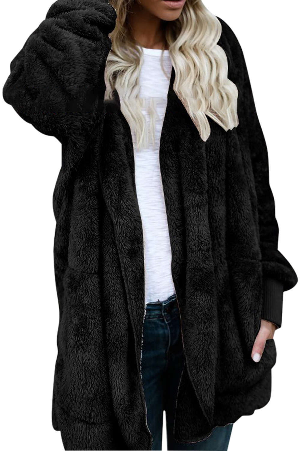 Iyasson Two Sides Wear Long Sleeve Coat