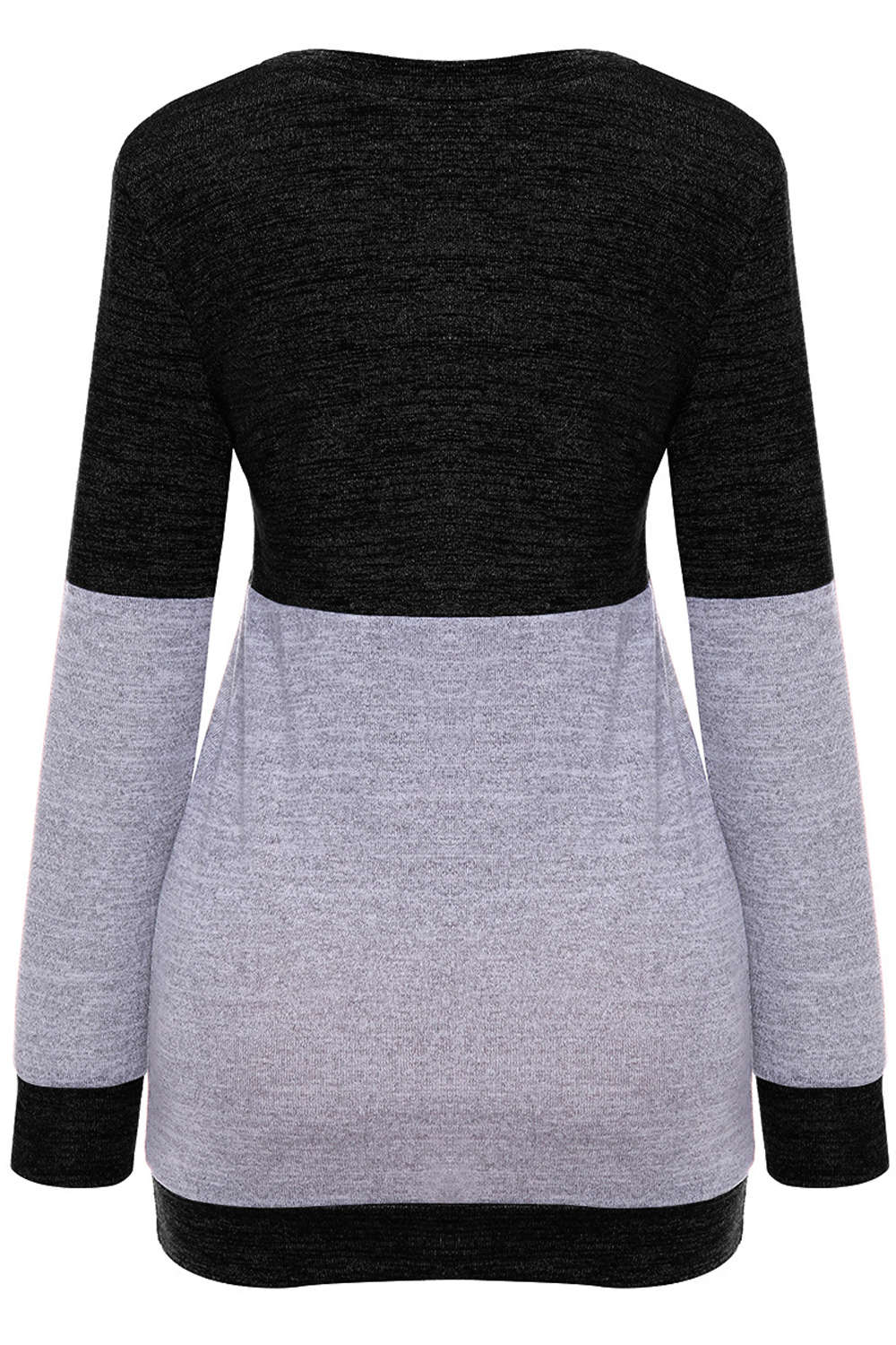 Iyasson Women's Long Sleeve T-Shirt Color Block Sweater