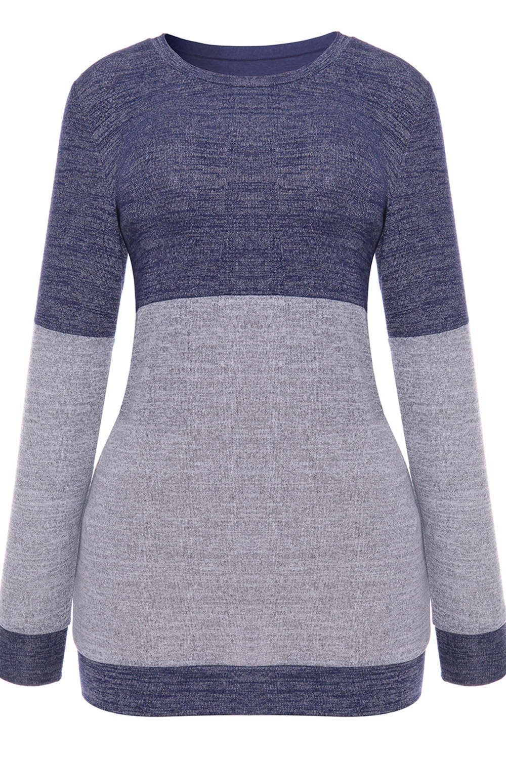 Iyasson Women's Long Sleeve T-Shirt Color Block Sweater