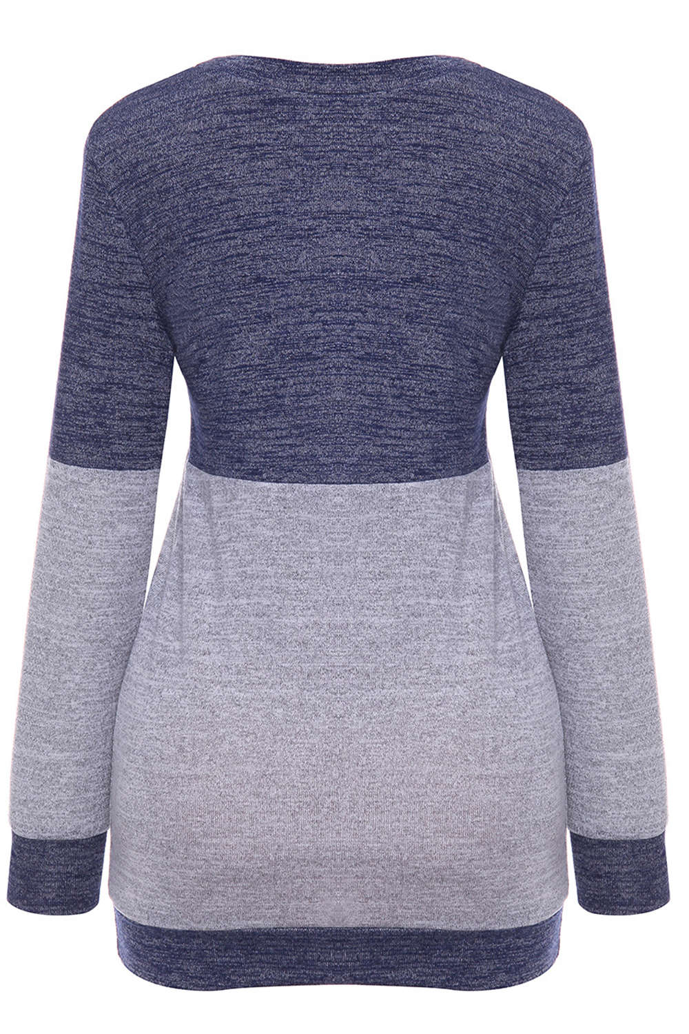 Iyasson Women's Long Sleeve T-Shirt Color Block Sweater