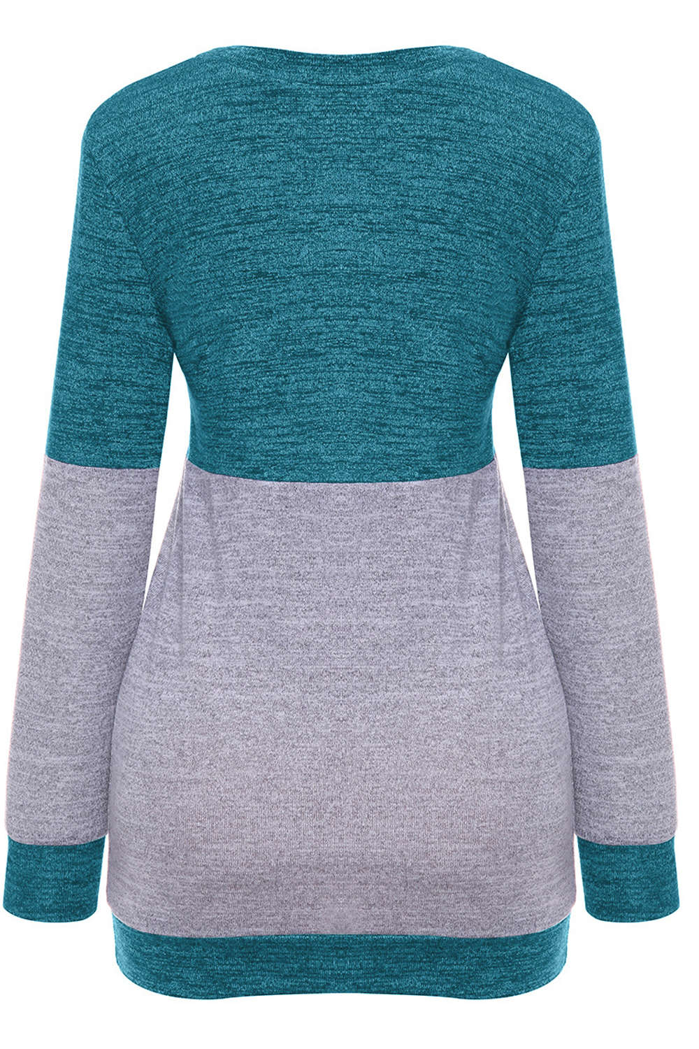 Iyasson Women's Long Sleeve T-Shirt Color Block Sweater