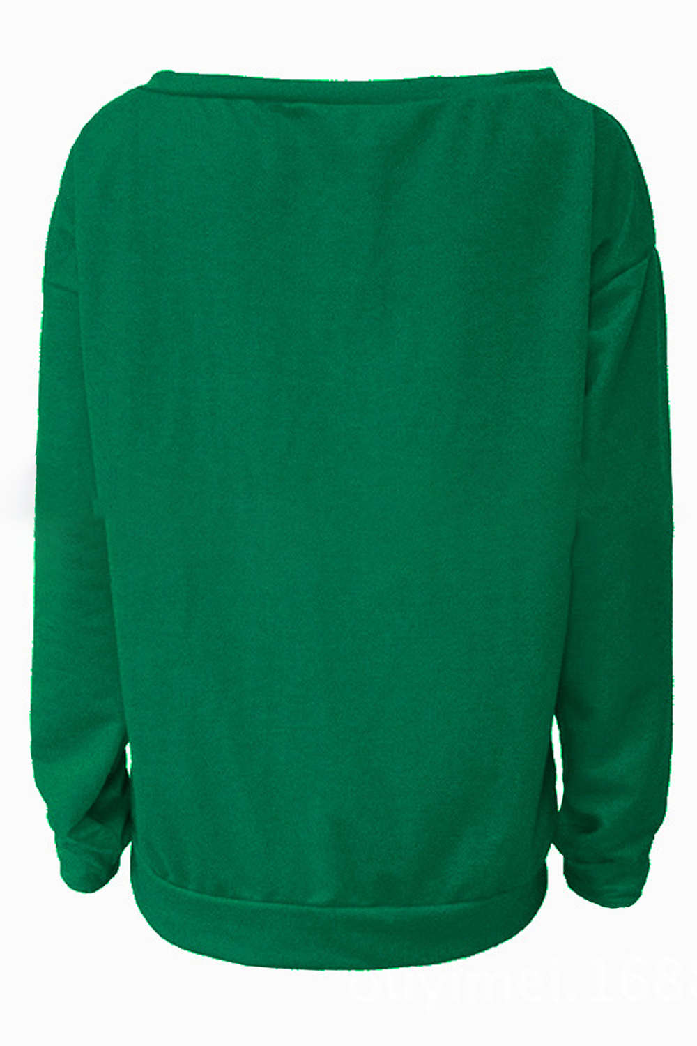 Iyasson Letter Print One Shoulder Pullover Sweatshirt