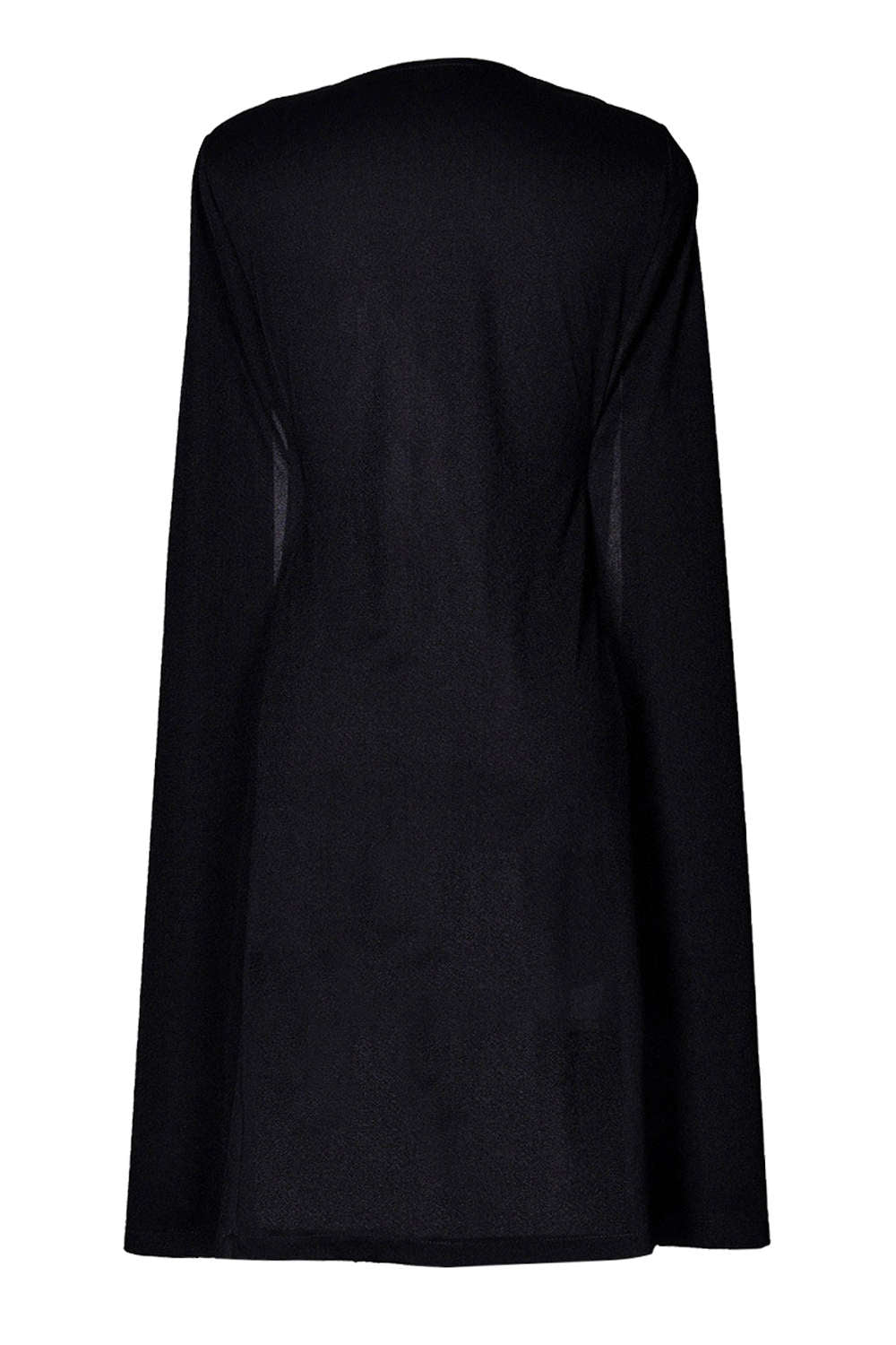 Iyasson Open Front Cape with Pocket Trench Coat