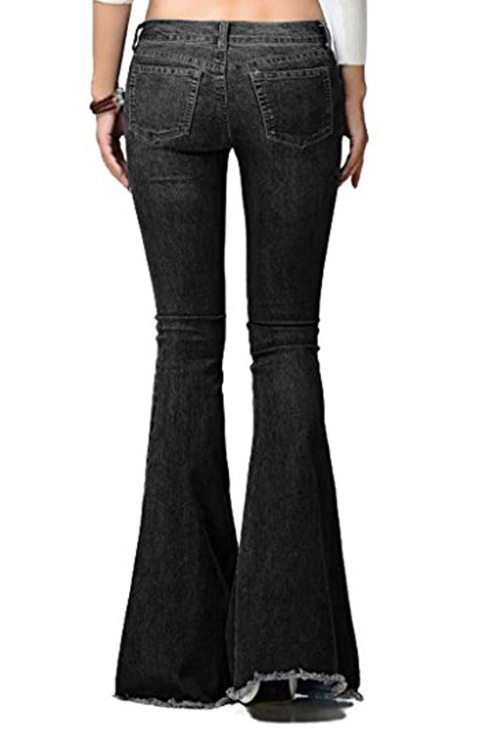 Iyasson Women's Vintage Flare Jeans