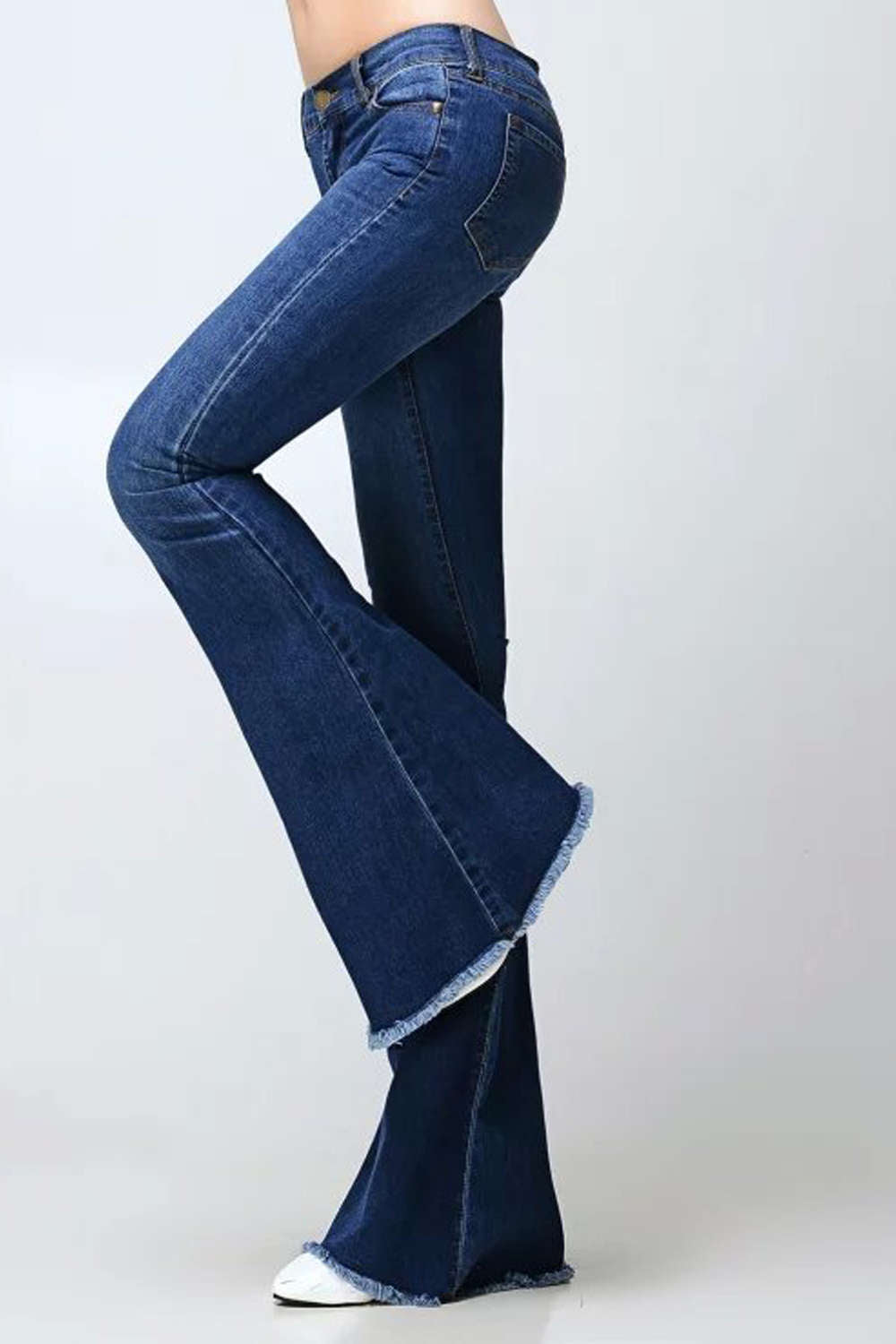 Iyasson Women's Vintage Flare Jeans