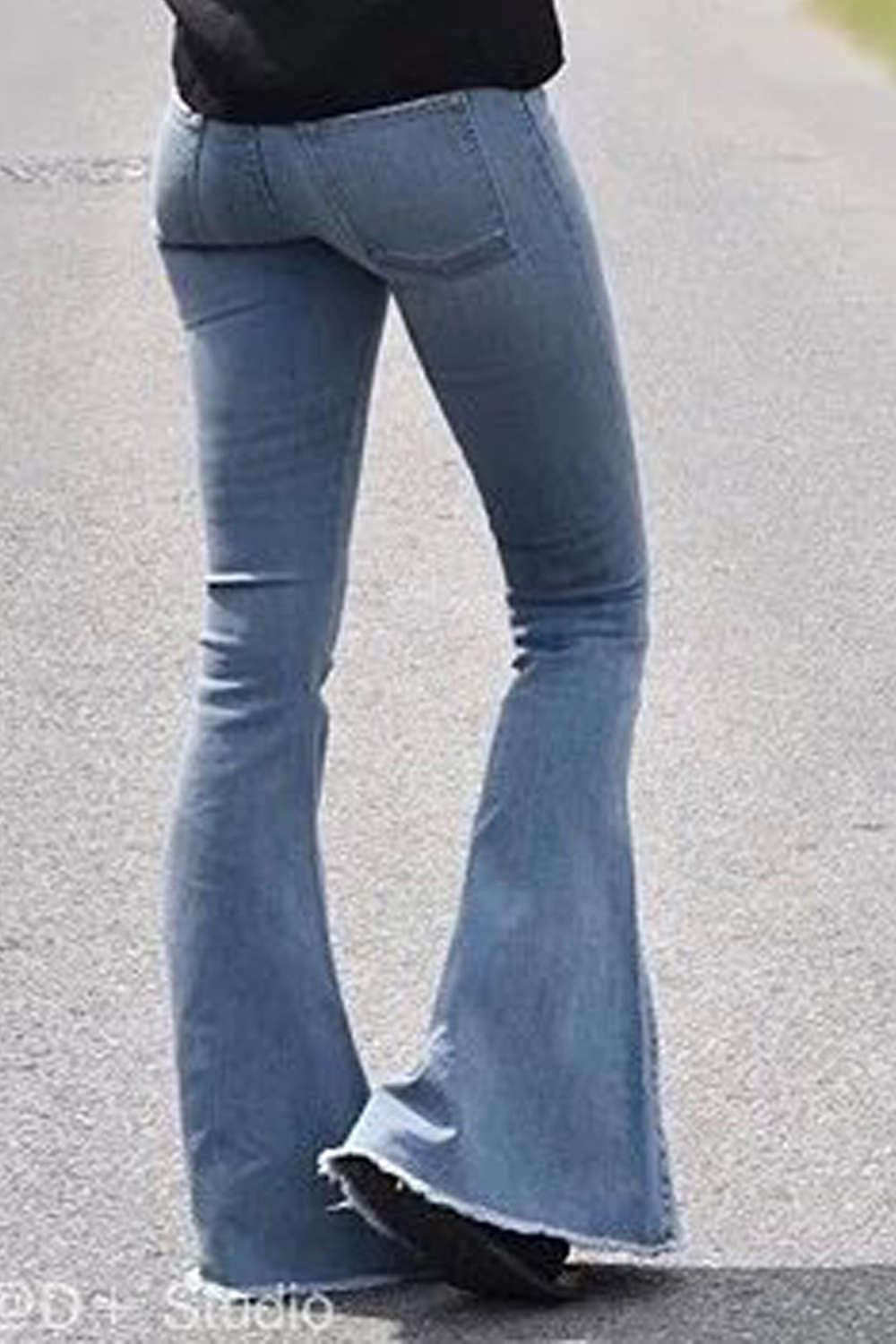 Iyasson Women's Vintage Flare Jeans