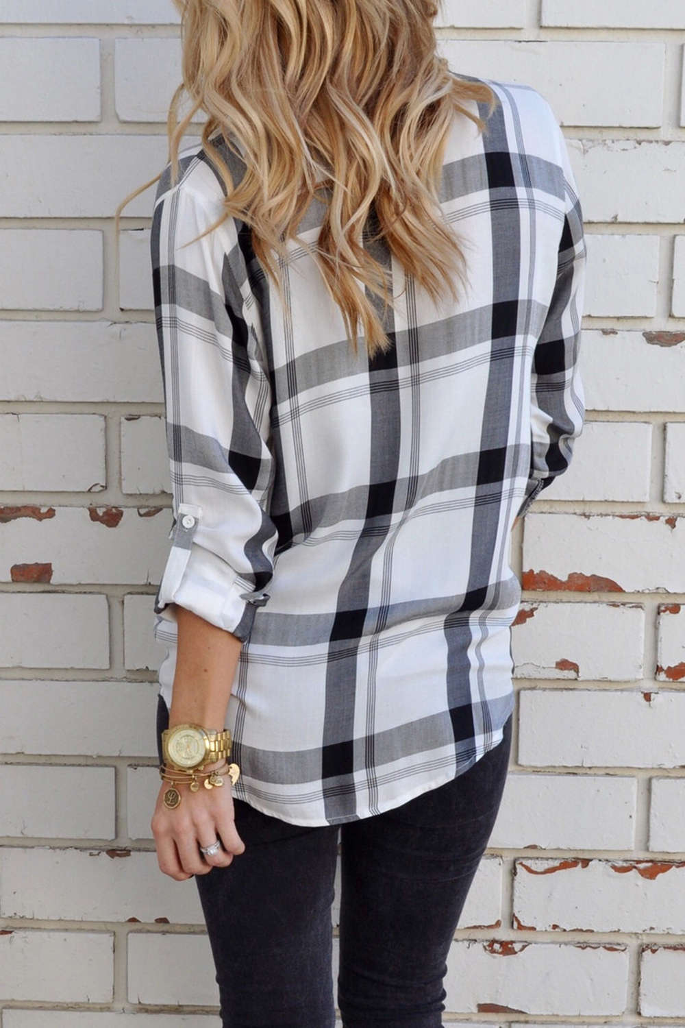 Iyasson Women's Plaid Long Sleeve Shirts