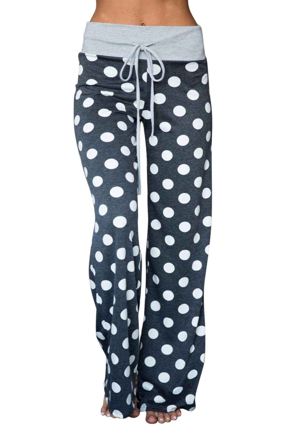 Iyasson Women's Loose Stripe Home Pants