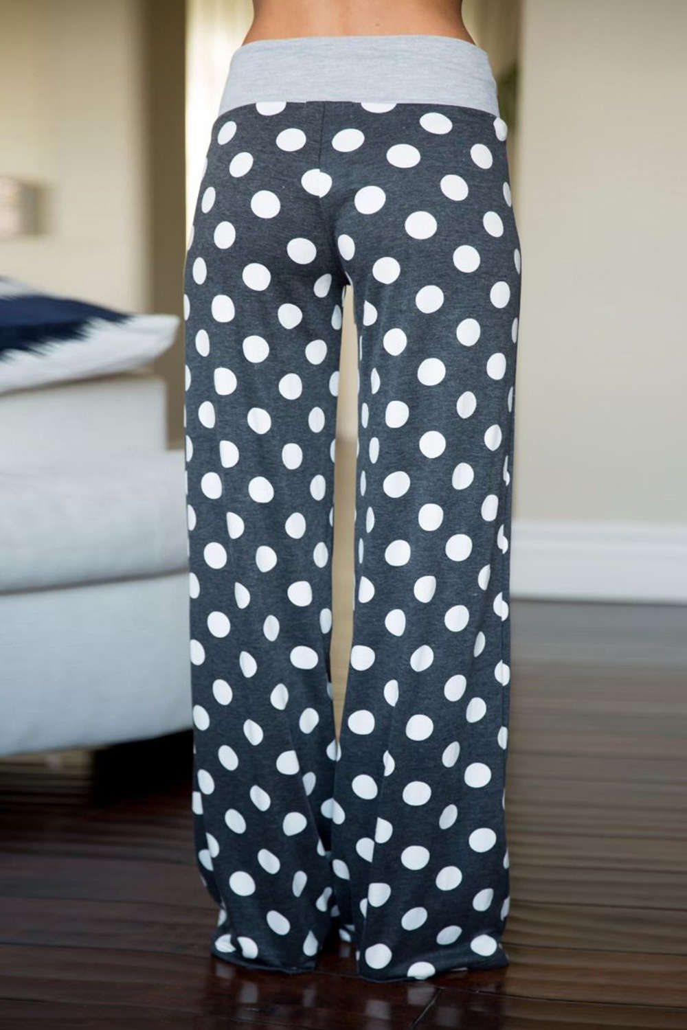 Iyasson Women's Loose Stripe Home Pants