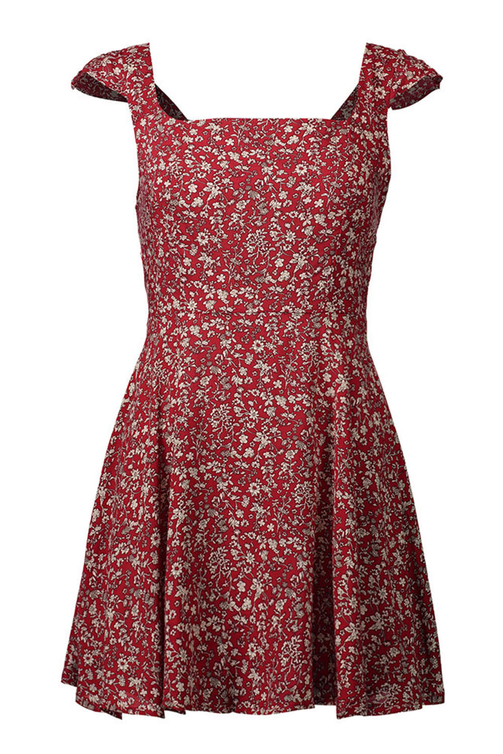Iyasson Alover Floral Print Mini Dress