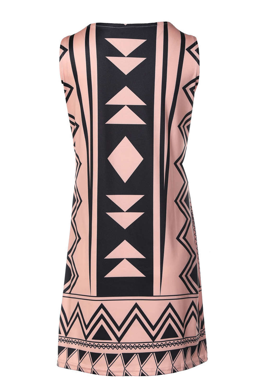 Iyasson Sleeveless Digital Floral Print Shift Mini Dress