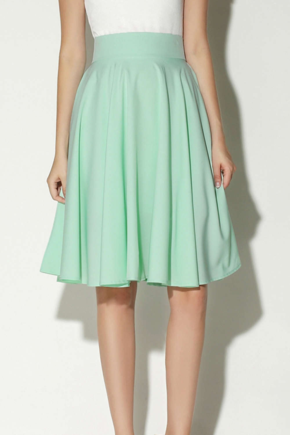 Iyasson High Waist A Line Skirt