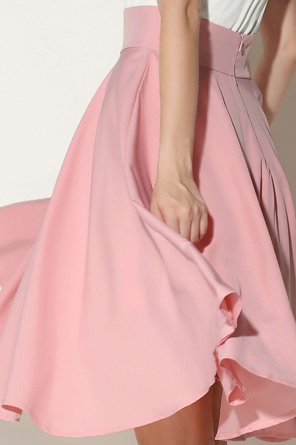 Iyasson High Waist A Line Skirt