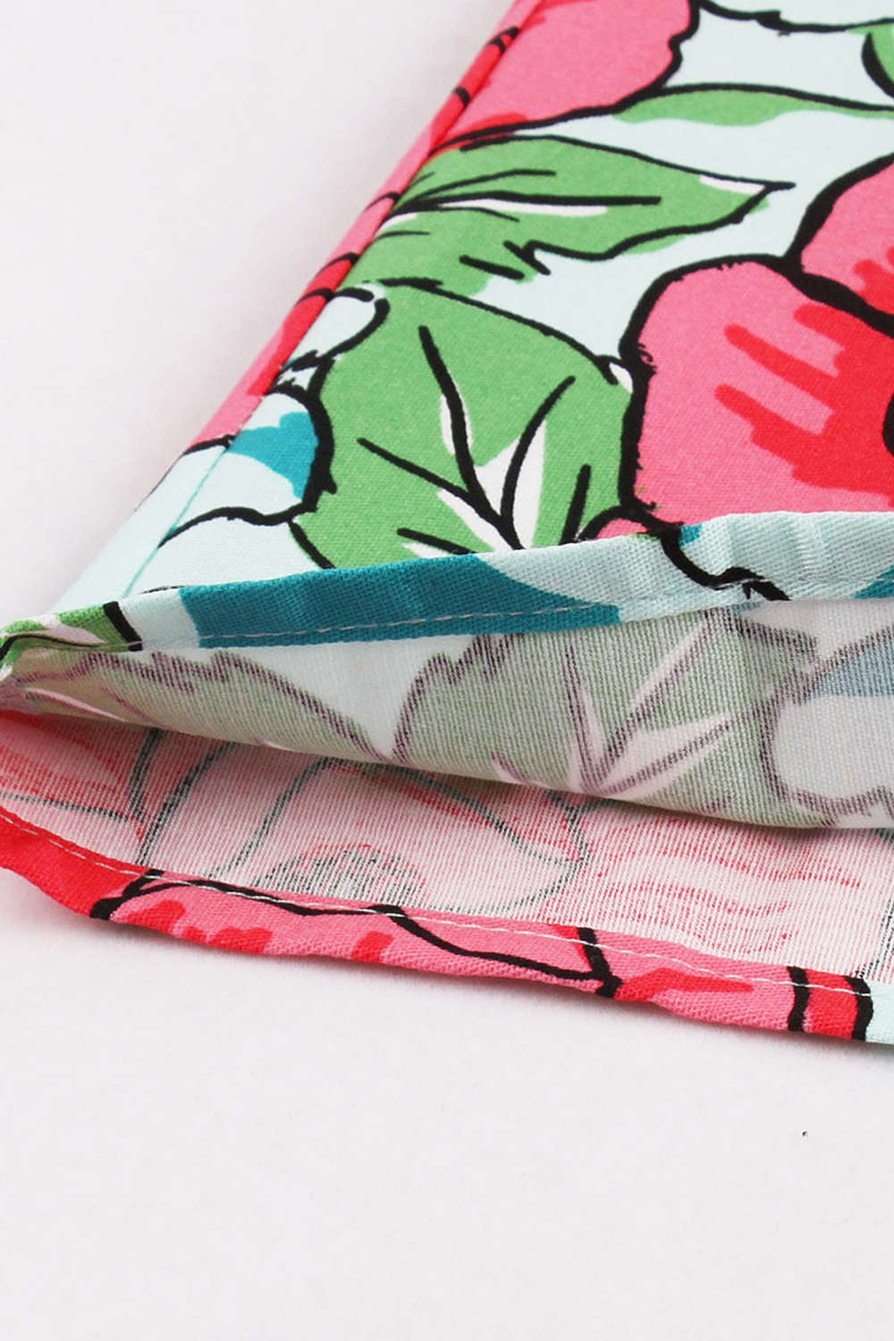 Iyasson High Waist Midi Skirt Floral Printed Pleated Skirt