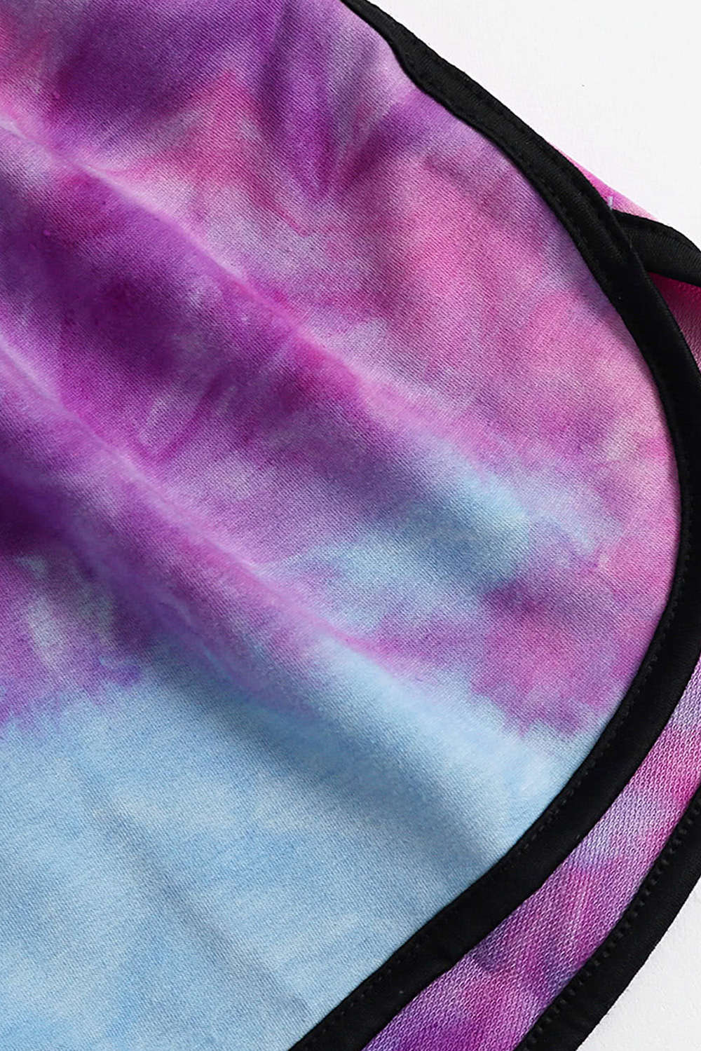 Iyasson Women's Tie-dye Halter Crop Top & Shorts