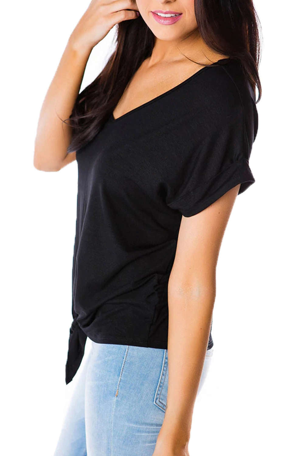 Iyasson Womens Breathe V-Neck Tee