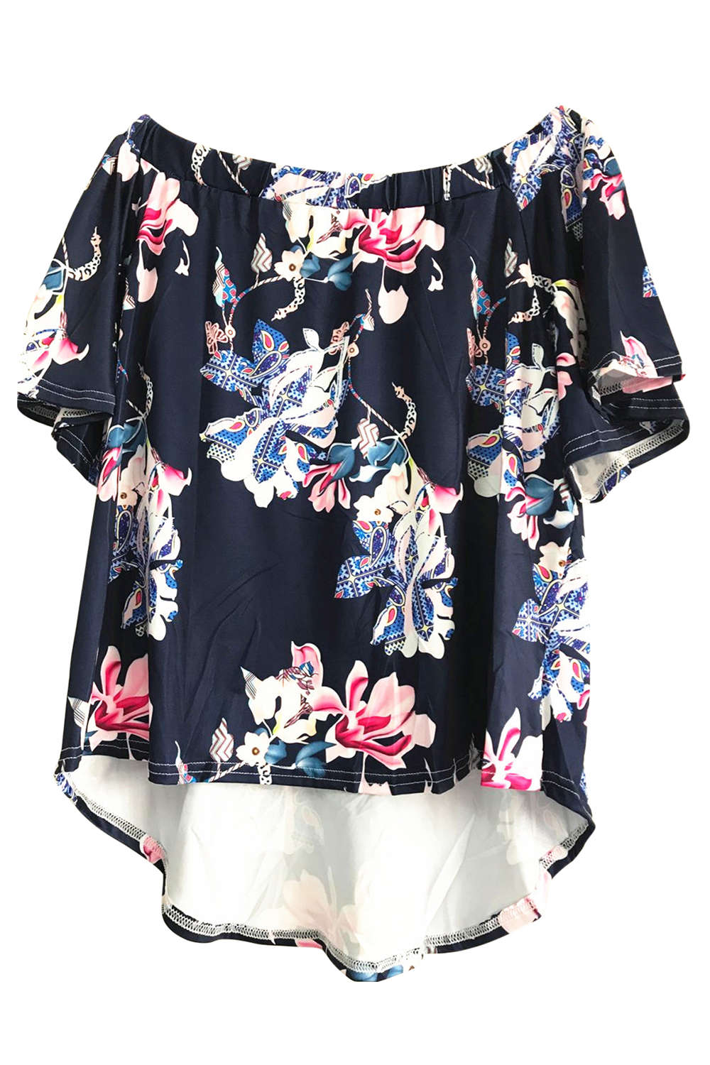 Iyasson Women Off Shoulder Floral Blouse