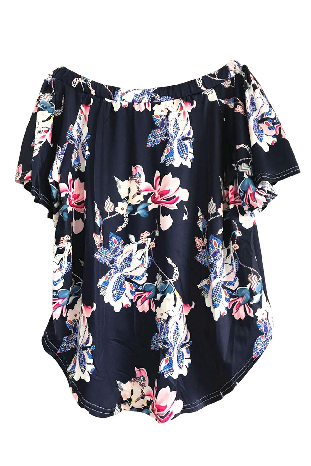 Iyasson Women Off Shoulder Floral Blouse