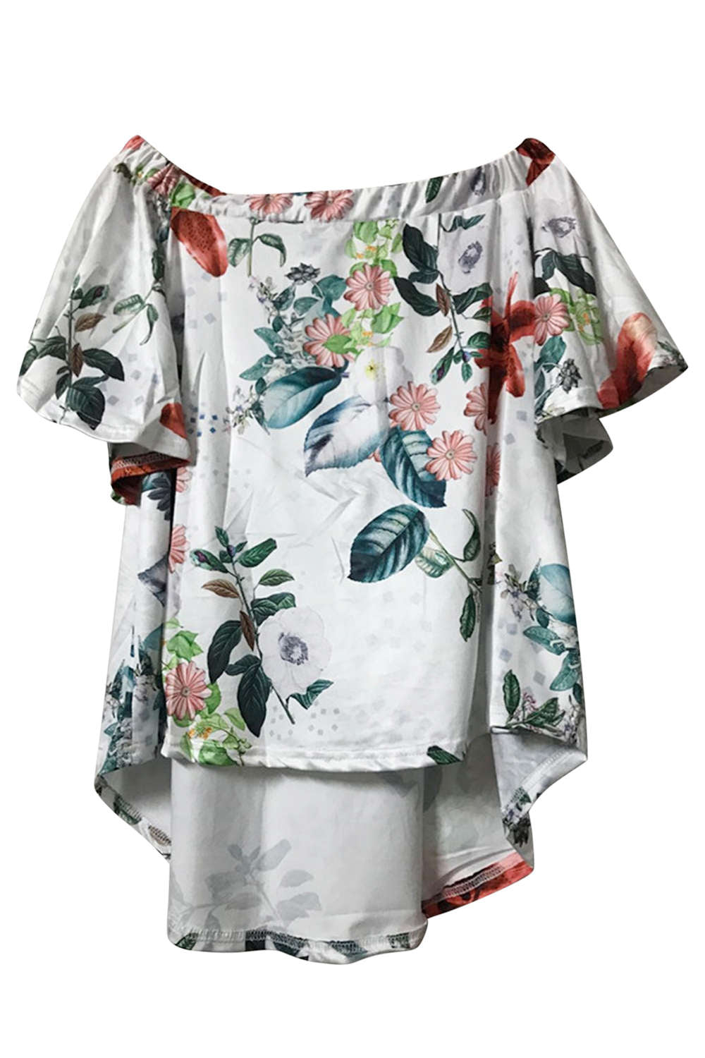 Iyasson Women Off Shoulder Floral Blouse