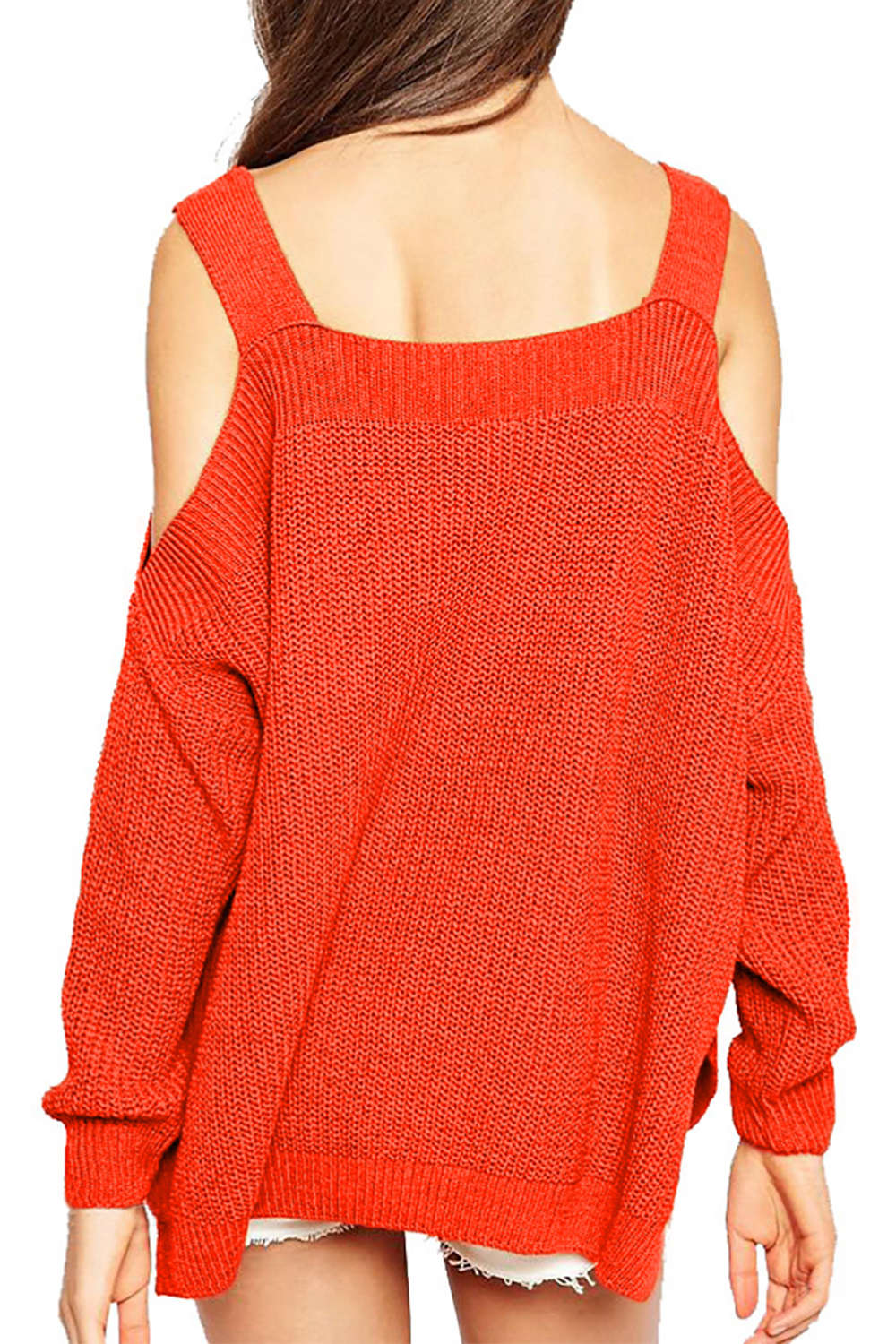 Iyasson New Off-the-shoulder Pullover Sweater